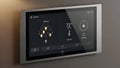 Smart Home Control Panel Lighting, Security, Temperature Royalty Free Stock Photo