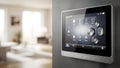 Smart Home Control Panel Modern Touchscreen Interface for Home Automation Royalty Free Stock Photo