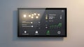 Smart Home Control Panel Temperature, Lighting, Security Royalty Free Stock Photo