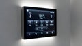 Smart Home Control Panel Temperature, Security, Automation Royalty Free Stock Photo