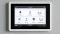 Smart Home Control Panel Touchscreen Display for Automation Security Royalty Free Stock Photo