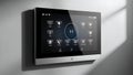 Smart Home Control Panel Touchscreen Display with Icons for Security, Lights, Temperature Royalty Free Stock Photo