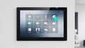 Smart Home Control Panel Touchscreen - Security, Lighting, Climate, Audio, Blinds, Energy Royalty Free Stock Photo