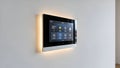 Smart Home Control Panel Wall Mounted, Integrated Security, Lighting, Temperature Control Royalty Free Stock Photo