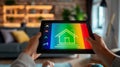 The smart home control tablet.AI generated image Royalty Free Stock Photo