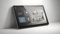Smart Home Control Tablet Automation, Security, and Temperature Royalty Free Stock Photo