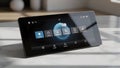 Smart Home Control Tablet UI - Lighting Climate Security Automation Interface Royalty Free Stock Photo