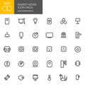 Smart home devices and automation icon pack.