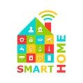 Smart home and domotics concept