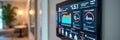 Smart home energy dashboard displaying real-time usage and efficiency metrics Royalty Free Stock Photo