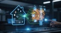 Smart home and smart grid integration for efficient energy management use cases Royalty Free Stock Photo