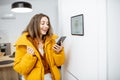 Smart home heating control concept Royalty Free Stock Photo