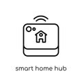 smart home hub icon. Trendy modern flat linear vector smart home