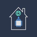 Smart home icon.