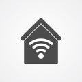 Smart home vector icon sign symbol Royalty Free Stock Photo