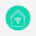 Smart home vector icon sign symbol Royalty Free Stock Photo