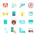 Smart Home Icons Set Royalty Free Stock Photo