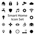 Smart home icons set Royalty Free Stock Photo