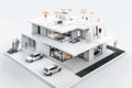 Smart home integration watches over camera systems, monitoring protection with remote arm/disarmvector security, ensuring watchful