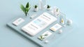 Smart Home Interface Design, Modern Minimalist Mobile App User Experience with Intuitive Navigation and Seamless Fu