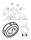 Smart Home with IoT Connected Devices Integrating Security, Lighting, and Wellness Monitoring