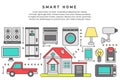 Smart home iot internet of thing Royalty Free Stock Photo