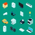 Smart Home Isometric Icons Set Royalty Free Stock Photo