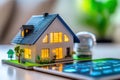 Smart Home Model with Advanced Control System Displayed in a Natural Setting