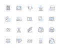 Smart home outline icons collection. Smart, Home, Automation, IoT, Intelligent, Security, Wireless vector and