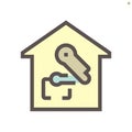 Smart home icon Royalty Free Stock Photo