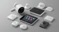 Smart Home Security & Automation Devices Collection Royalty Free Stock Photo