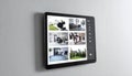Smart Home Security System Control Panel on Wall Royalty Free Stock Photo