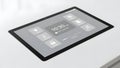 Smart Home Tablet Interface - Control Lights, Climate, Security Media Royalty Free Stock Photo