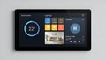Smart Home Tablet Interface for Home Automation and Lighting Control Royalty Free Stock Photo