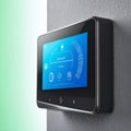 Smart Home Technology Control Panel on Wall Royalty Free Stock Photo