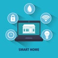 smart home technology icon Royalty Free Stock Photo