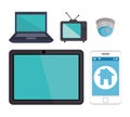 Smart home technology icon Royalty Free Stock Photo