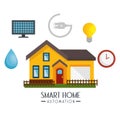 Smart home technology icon Royalty Free Stock Photo