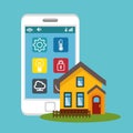 Smart home technology icon Royalty Free Stock Photo
