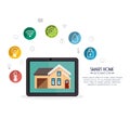 Smart home technology icon Royalty Free Stock Photo