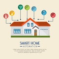 Smart home technology icon Royalty Free Stock Photo