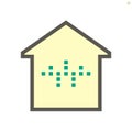 Smart home and voice control icon Royalty Free Stock Photo