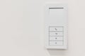 Smart home wall control panel for lights, locks, and intercom functions Royalty Free Stock Photo