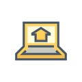 Home monitoring vector icon design, 48X48 pixel perfect and editable stroke