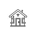 Smart house icon. Element of smart house icon for mobile concept and web apps. Thin line Smart house icon can be used for web and Royalty Free Stock Photo