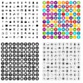 100 smart house icons set vector variant Royalty Free Stock Photo