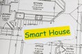 Smart house residential floor plan wireless network digital technology