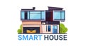 Smart House System Automation and Control Technology Modern Home Icon Isolated Royalty Free Stock Photo
