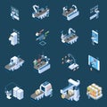 Smart Industry Isometric Icons