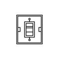 Smart interface icon. Element of smart house icon for mobile concept and web apps. Thin line Smart interface icon can be used for Royalty Free Stock Photo